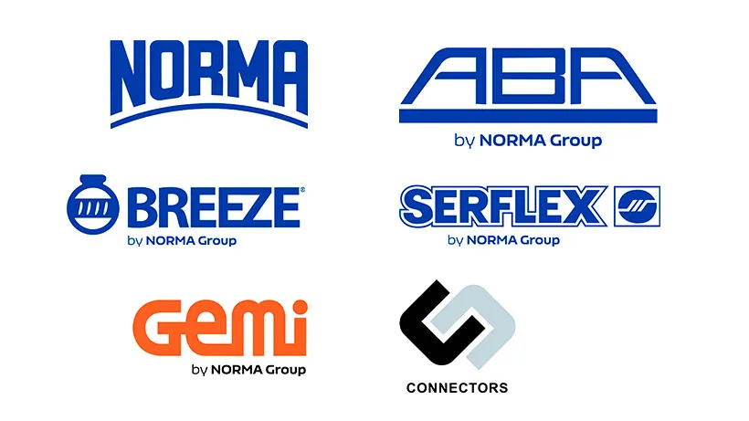 NORMA Group EMEA Brand logos