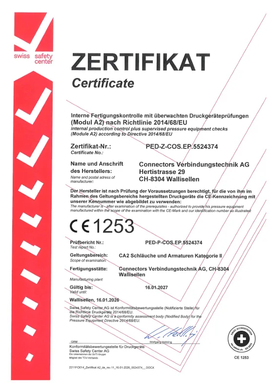 Quality Certificate